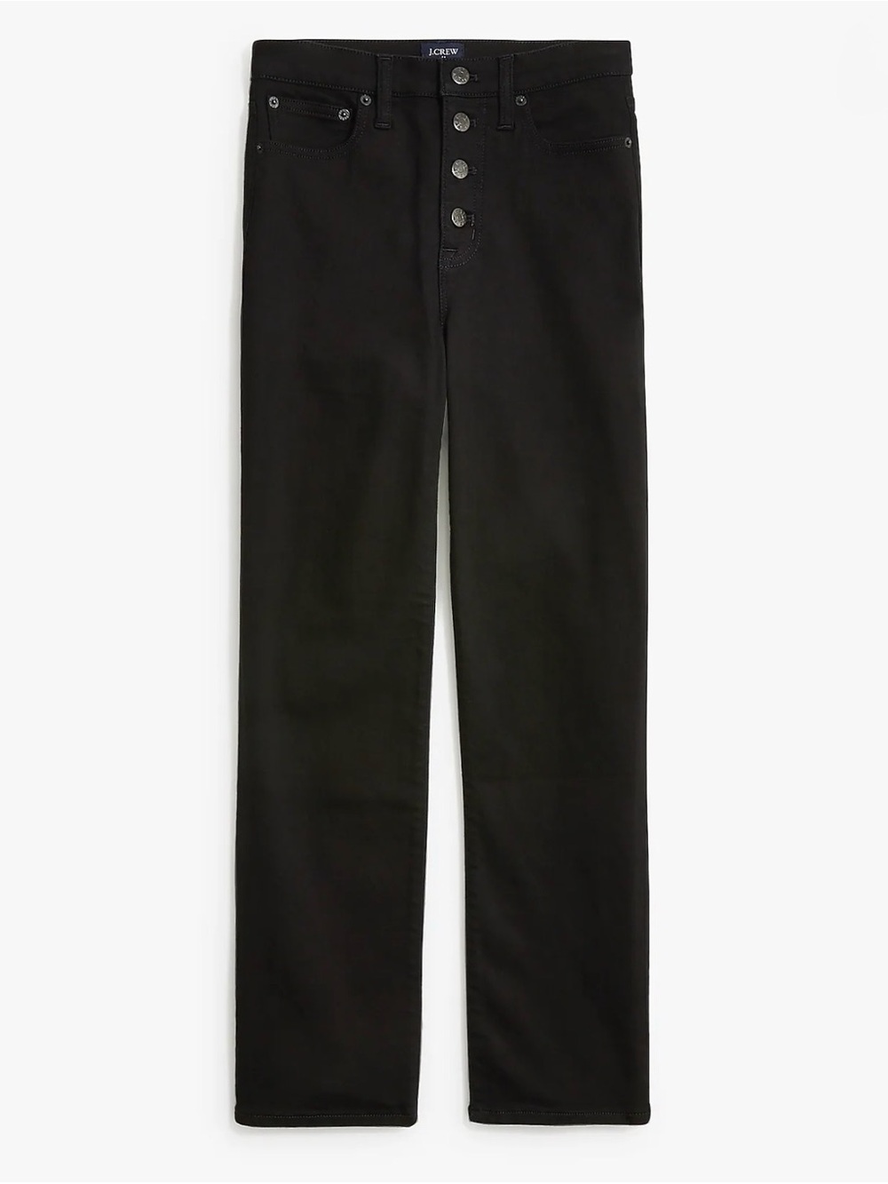 J. Crew Factory Black High-rise stovepipe jean in signature stretch+ - Size 30